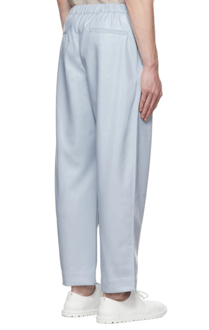 Stone Blue Leather Pants