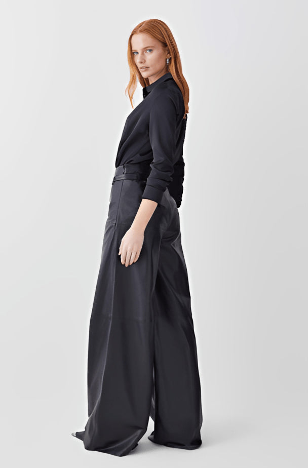 Black Leather Pants for Women