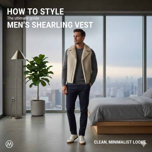 How to Style a Men’s Shearling Vest for Clean, Minimalist Looks