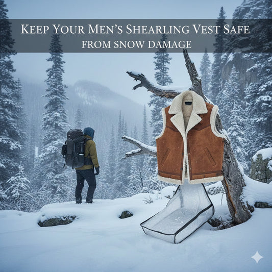 Keep Your Men’s Shearling Vest Safe From Snow Damage