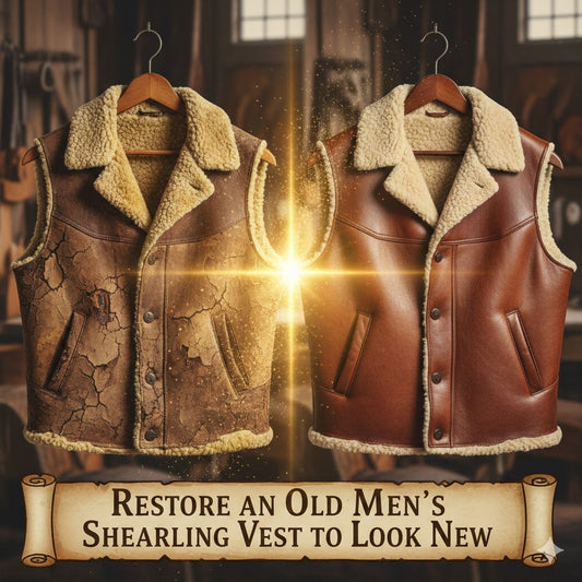 Restore an Old Men’s Shearling Vest to Look New