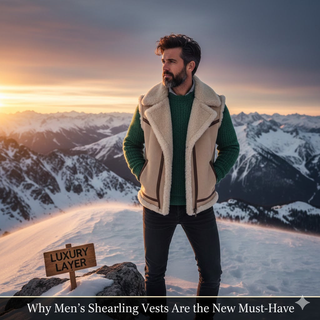 Why Men’s Shearling Vests Are the New Must-Have Luxury Layer
