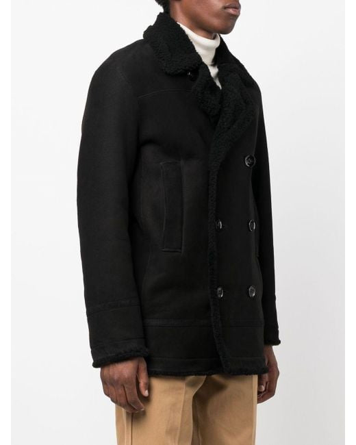 Men’s Black Suede Sheepskin Leather Blazer – Luxury & Style