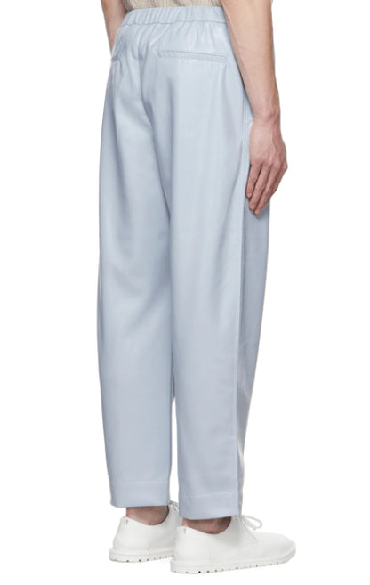 Stone Blue Leather Pants
