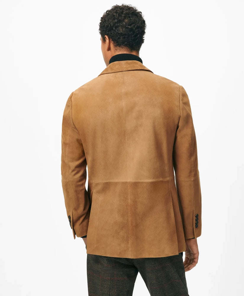 Men’s Suede Sport Coat – Soft Tailored Blazer for Casual & Formal Wear